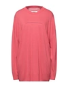 Mm6 Maison Margiela Sweaters In Coral