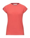Alpha Studio Sweaters In Brick Red