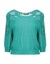 Alberta Ferretti Sweaters In Green