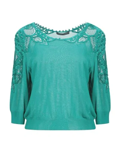 Alberta Ferretti Sweaters In Green