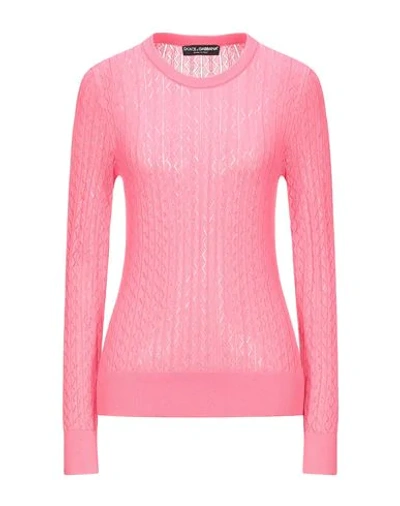 Dolce & Gabbana Sweaters In Fuchsia