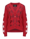 Boutique Moschino Cardigans In Red