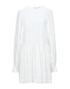 Msgm Short Dresses In White