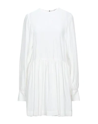 Msgm Short Dresses In White