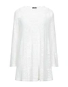 Elisabetta Franchi Short Dresses In White