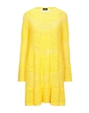 Elisabetta Franchi Short Dresses In Yellow