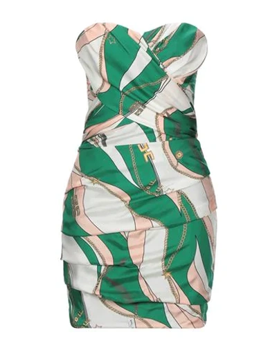 Elisabetta Franchi Short Dresses In Green