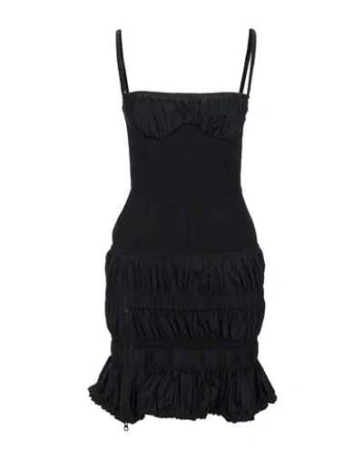 Mugler Short Dresses In Black