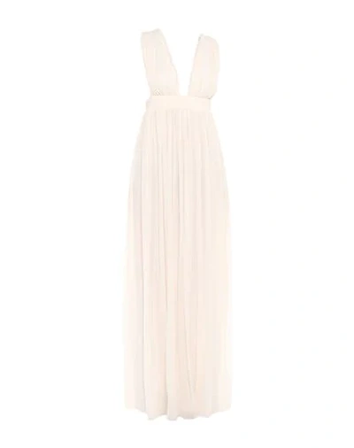 Saint Laurent Long Dresses In White