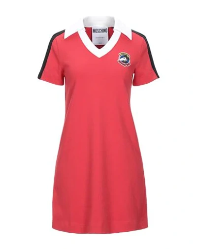 Moschino Short Dresses In Red
