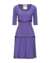 Moschino Short Dresses In Purple