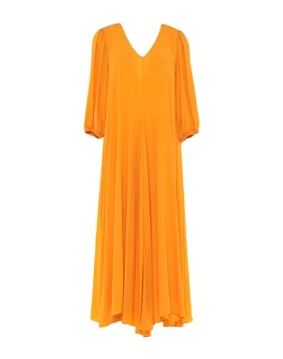 Jucca Long Dresses In Orange