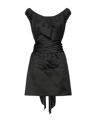 Patou Short Dresses In Black