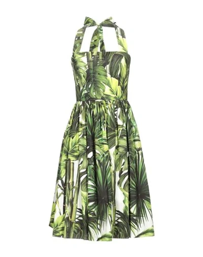 Dolce & Gabbana Midi Dresses In Green