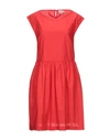 Woolrich Short Dresses In Red