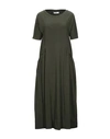 Alpha Studio Midi Dresses In Dark Green