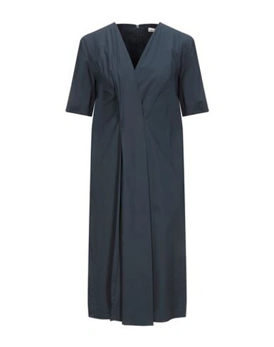 Anna Seravalli Knee-length Dresses In Dark Blue