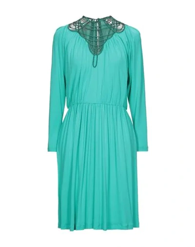 Alberta Ferretti Short Dresses In Green