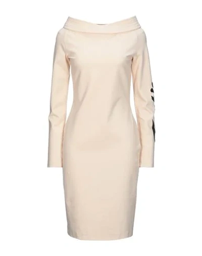 Frankie Morello Midi Dresses In Beige