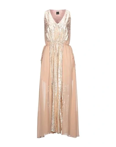 Pinko Long Dresses In Pale Pink