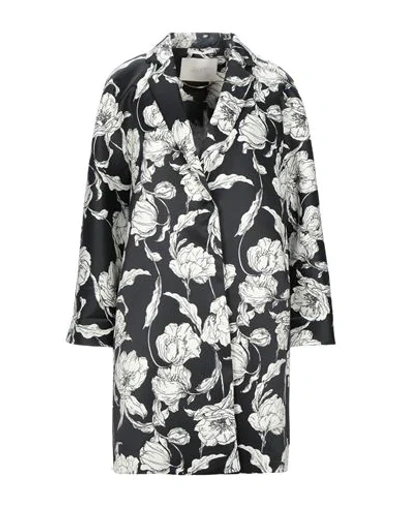 Seventy Sergio Tegon 10 Collection Overcoats In Black