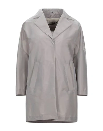 Herno Overcoats In Dove Grey