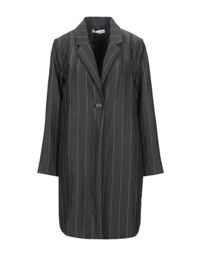 Anna Seravalli Overcoats In Black