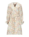 Tory Burch Taffeta Trench Coat In White