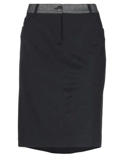 Ajay By Liu •jo Knee Length Skirts In Black