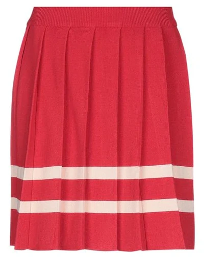 Pinko Uniqueness Mini Skirts In Red