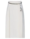 Elisabetta Franchi Midi Skirts In Ivory