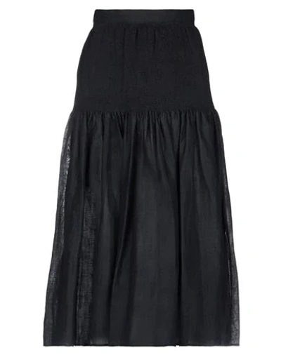 Joseph Midi Skirts In Black