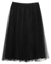 Red Valentino Midi Skirts In Black