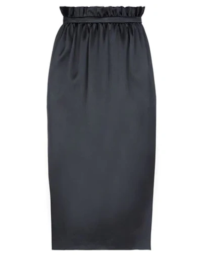 Versace Midi Skirts In Black