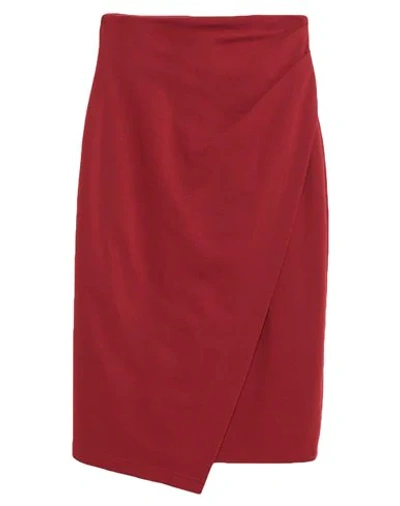 Plein Sud Midi Skirts In Red