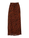 FAITHFULL THE BRAND FAITHFULL THE BRAND JANINE SKIRT WOMAN MAXI SKIRT BROWN SIZE 6 VISCOSE,35459747UN 3