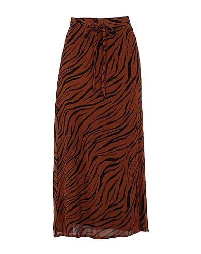 Faithfull The Brand Long Skirts In Brown