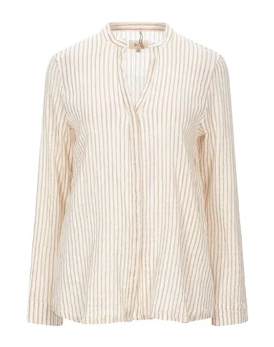 Diega Striped Shirt In Ivory