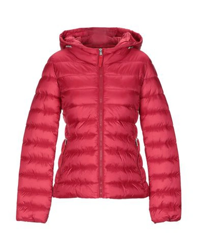 313 Tre Uno Tre Synthetic Down Jackets In Red