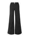 Frame Womens Noir Le Palazzo Wide-leg Stretch-denim Jeans In Black