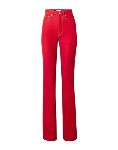 Helmut Lang High-rise Bootcut Jeans In Red