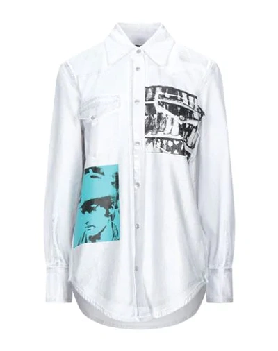 Calvin Klein X Andy Warhol Denim Shirts In Light Grey