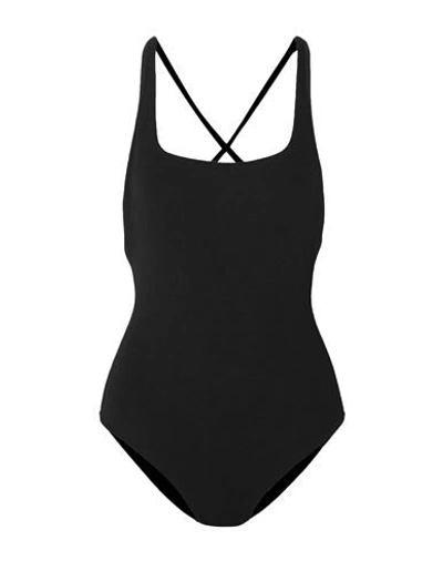 Ganni One-piece Swimsuits In Black