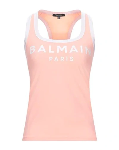 Balmain Tops In Salmon Pink