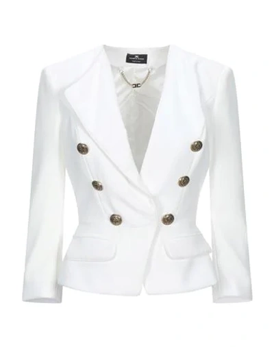 Elisabetta Franchi Sartorial Jacket In White