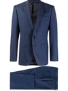 Hugo Boss Genius Trim Fit Solid Wool Suit In Blue