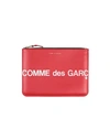 Comme Des Garçons Pouches In Red