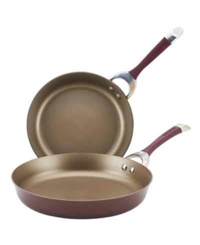 Circulon Symmetry Merlot 2-pc. Hard-anodized Non-stick French Skillet Set