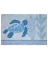 Avanti Caicos Sea Turtles Cotton Bath Rug,20" X 30" In Multi