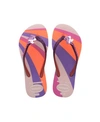 Havaianas Kids Slim Glitter Flip Flops Women's Shoes In Candy Pink